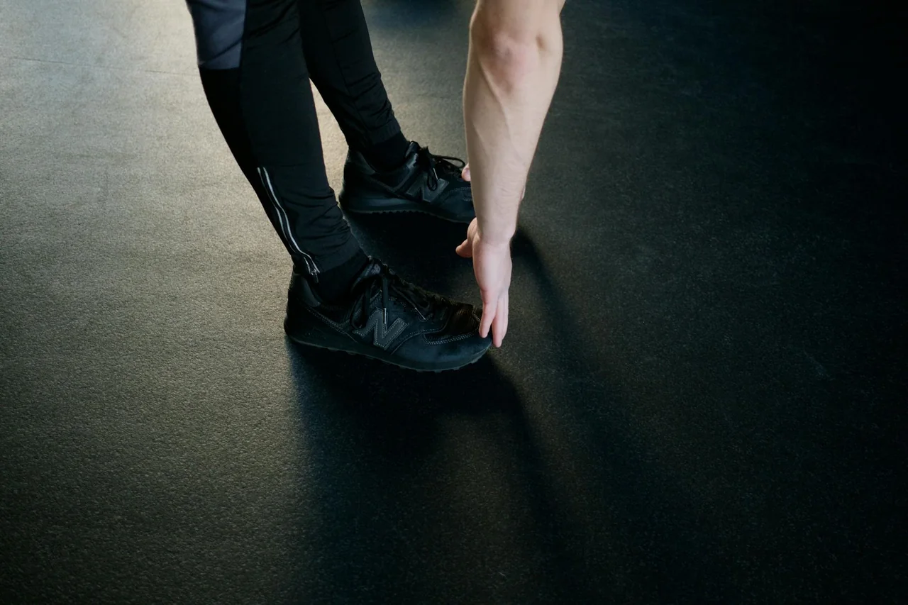 Indoor step-touch cardio movement during a simple routine