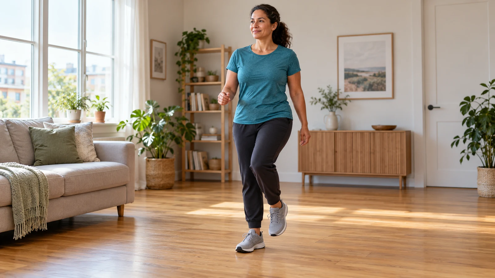 Indoor Walking Without a Treadmill: A Small-Space Beginner Routine